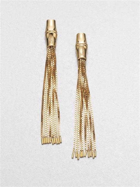 gucci bamboo tassel earrings|Designer Fashion Earrings .